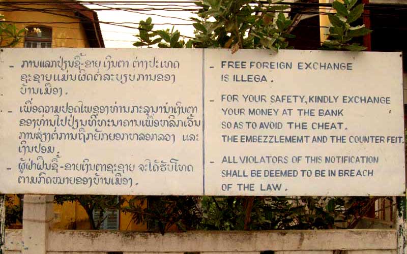  Warning Sign in Luang Praban 